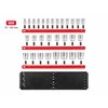 Tekton 1/2 Inch Drive 12-Point Socket Set with Rails, 29-Piece (10-38 mm) SHD92128